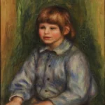 Pierre-Auguste Renoir Portrait of Claude Renoir Poster 1885 Wall Art Painting