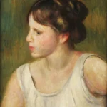 Pierre-Auguste Renoir Portrait of a Girl Poster 1895 Wall Art Painting