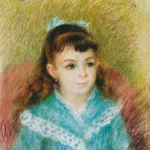 Pierre-Auguste Renoir Portrait of a Young Girl (Elisabeth Maître) Poster 1879 Wall Art Painting