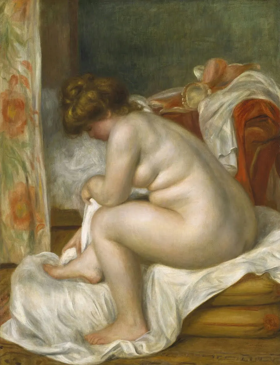 RENOIR, Pierre Auguste Woman After Bath Pierre-Auguste Renoir Woman After Bath Poster 1885 Wall Art Painting - Image 1