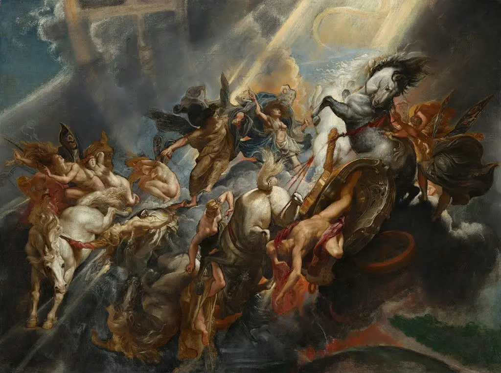 Leonardo da Vinci The Fall of Phaeton C Probably Reworked 1500 Poster PrintOvly