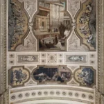 Gustav Klimt Staircase Volksgartenseite the Ceiling Panels of Burgtheater S State 1905 Poster PrintOvly