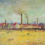 Vincent van Gogh Factories at Clichy Poster 1887 Wall Art Painting