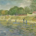 Vincent van Gogh Bank of the Seine Poster 1887 Wall Art Painting