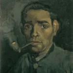 Vincent van Gogh Head of a Man (1884) Poster Wall Art Painting