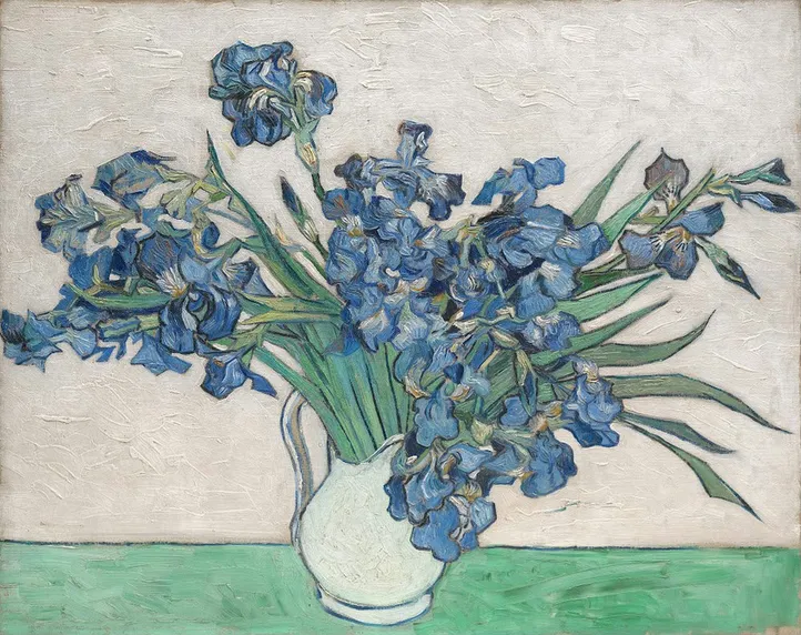 Vincent van Gogh Irises 1890 Vincent van Gogh Irises (1890) Poster Wall Art Painting - Image 1