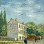 Vincent van Gogh Restaurant Rispal at Asnières (le Restaurant Rispal À Asnières) Poster 1887 Wall Art Painting