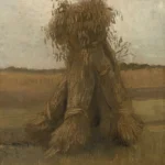Vincent van Gogh Sheaves of Wheat Poster 1885 Wall Art Painting