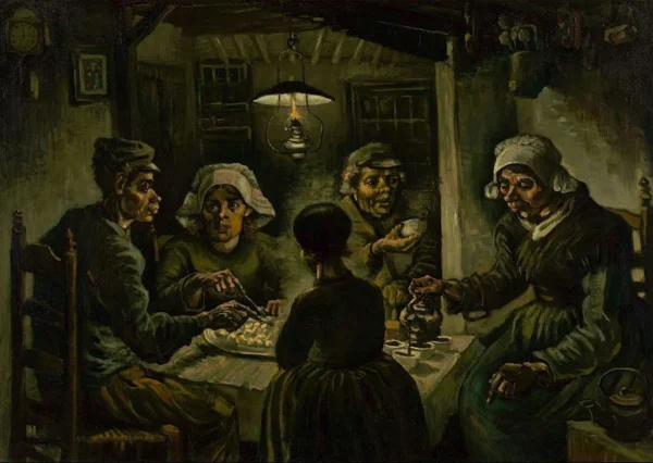 Vincent van Gogh The Potato Eaters (1885 Copy 2) Poster PrintOvly