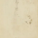 Leonardo da Vinci R Horses' Fore Legs V Sketch of Leonardo the Head of a Youth and a Horse S Legs Poster 1517 Wall Art Painting
