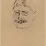 Edvard Munch Knut Hamsun 1896 Poster PrintOvly