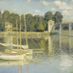 Claude Monet Musee D Orsay and le Pont D Argenteuil Poster 1874 Wall Art Painting